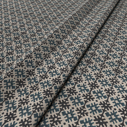 Hemant Blue/Black Fabric