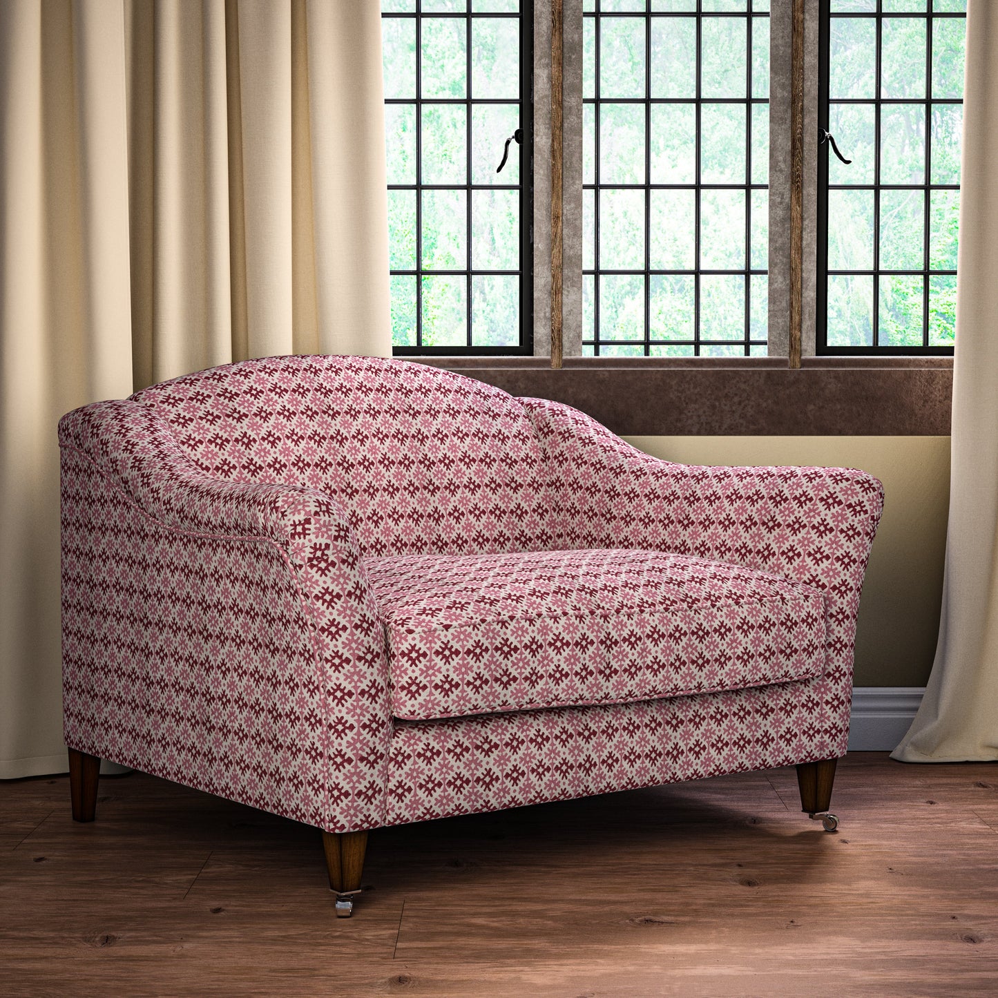 Hemant Pink/Red Fabric
