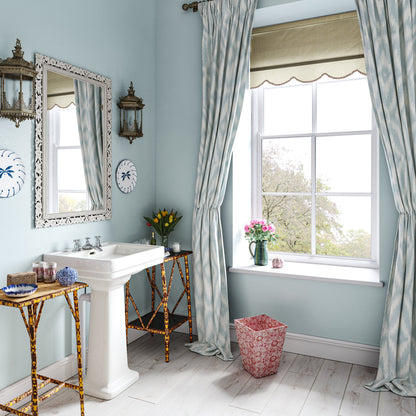 Ikat Diamond Aqua fabric