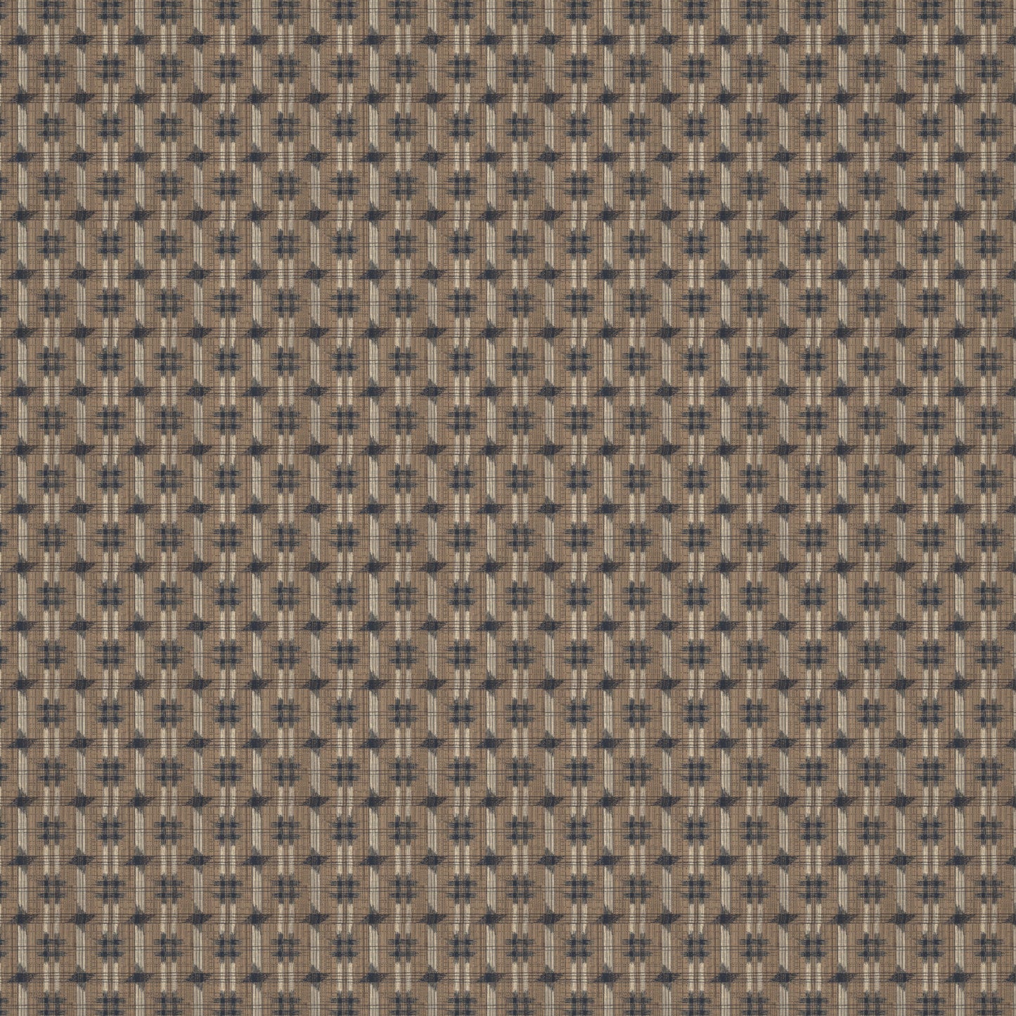Inca Check Mushroom Fabric