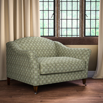 Inca Check Green Fabric
