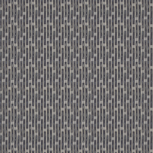 Inca Vertical Stripe Indigo Fabric
