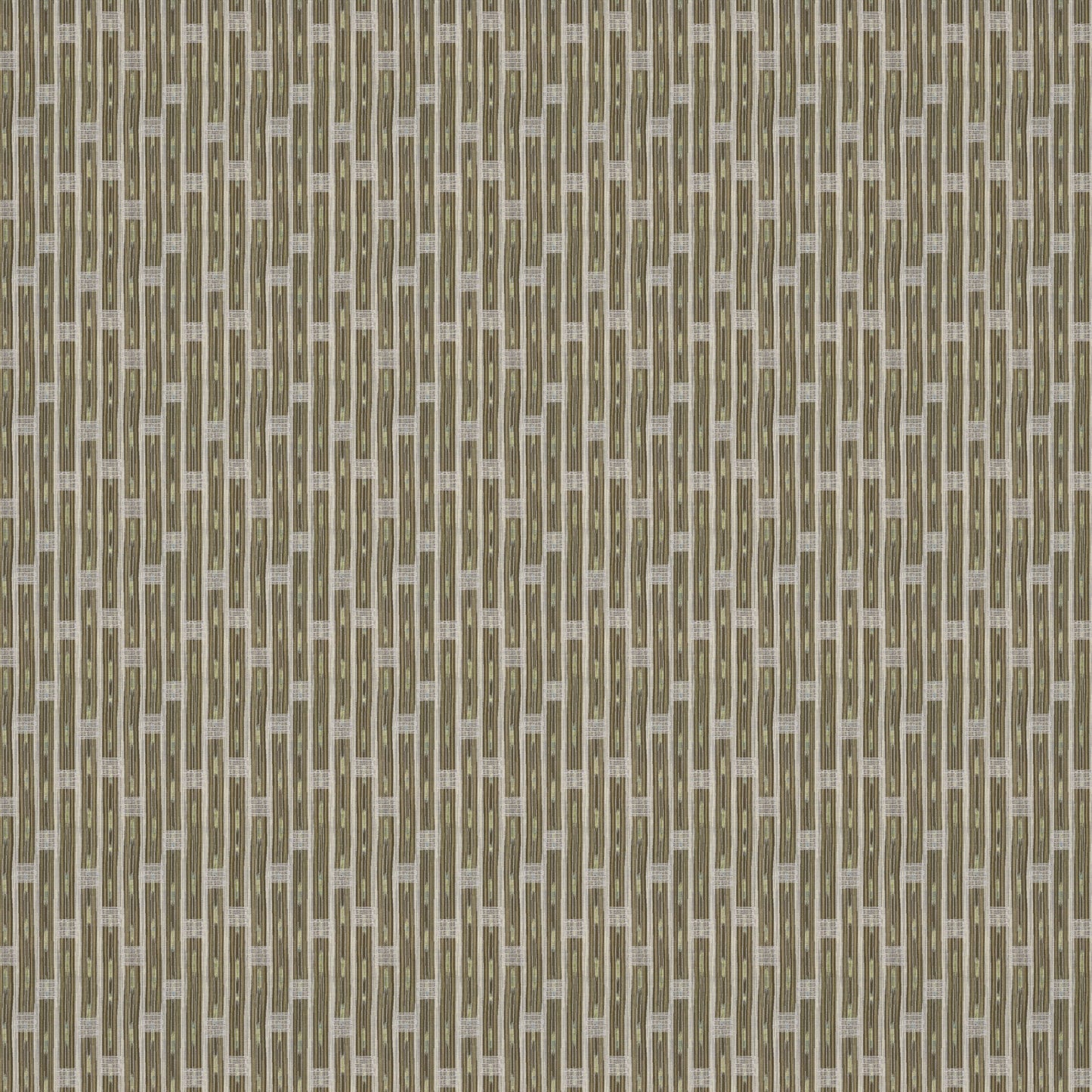 Inca Vertical Stripe Olive/Brown Fabric