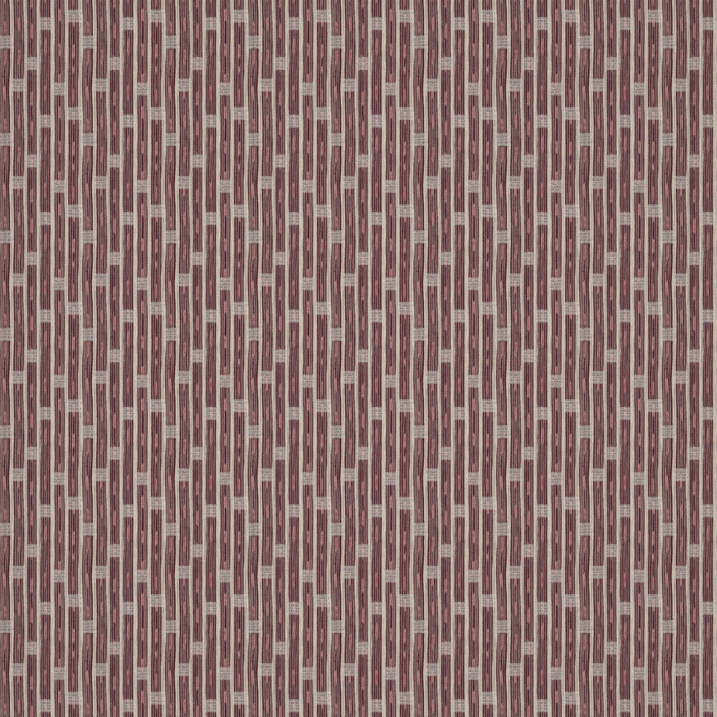 Inca Vertical Stripe Red Fabric