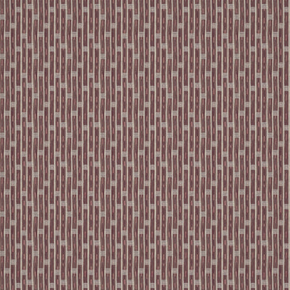 Inca Vertical Stripe Red Fabric