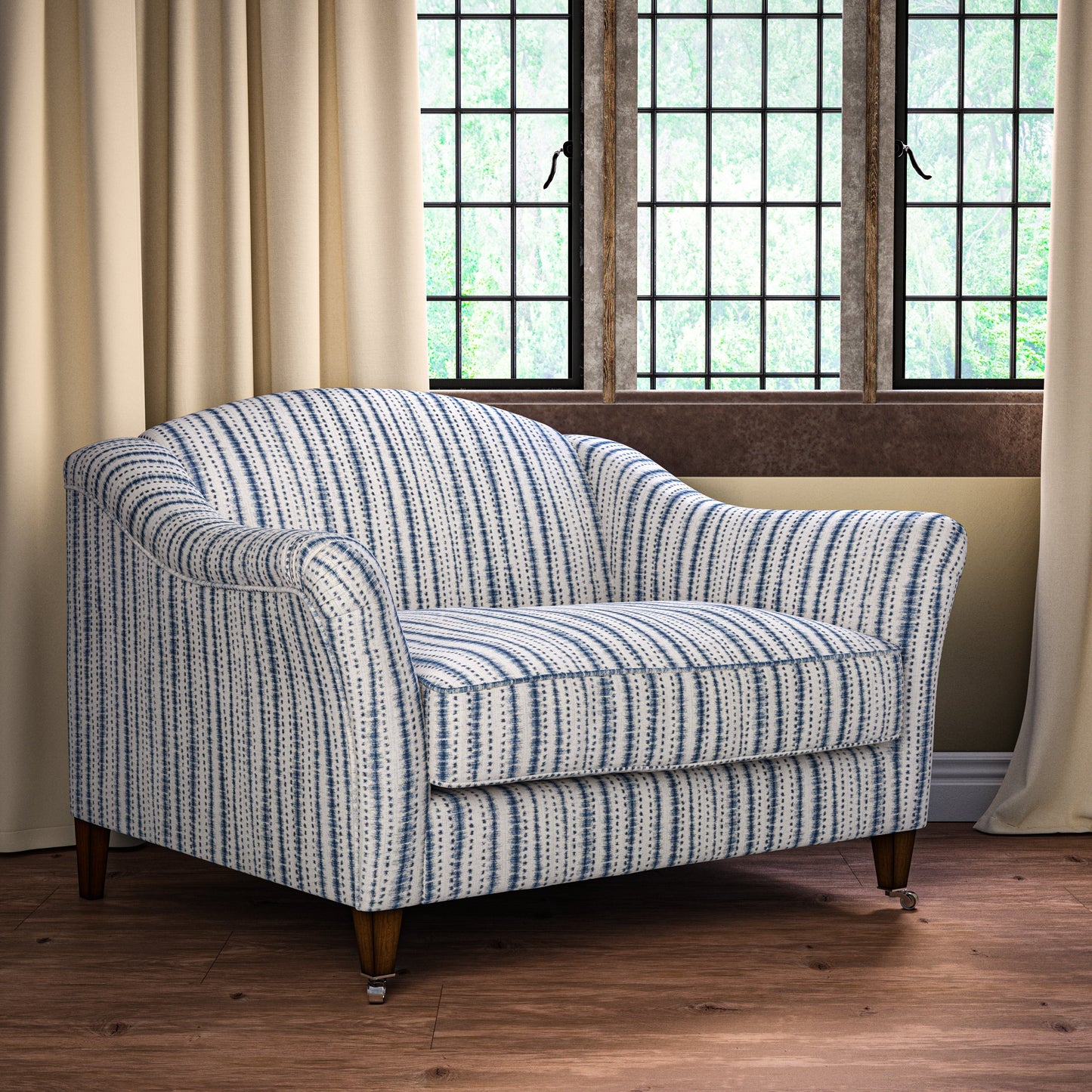 Indigo Stripe Fabric