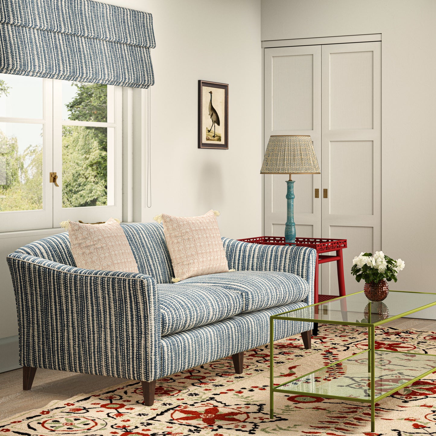 Indigo Stripe Fabric