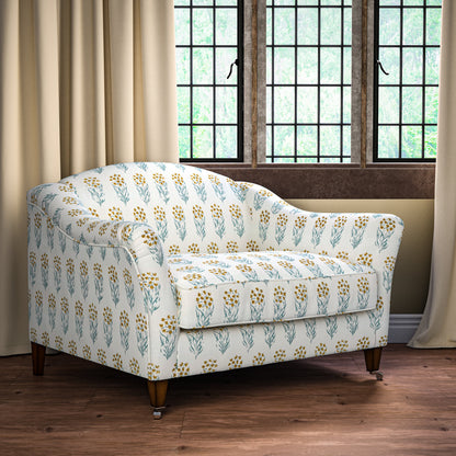 Kalindi Blue/Yellow Fabric