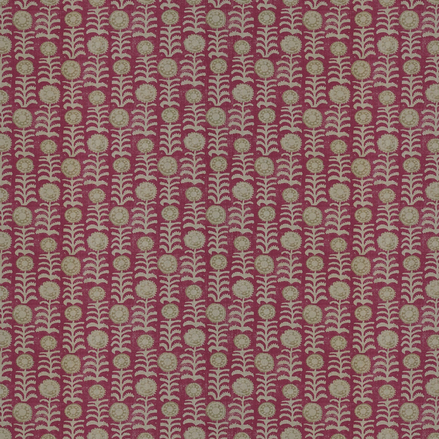 Killi Red/Beige on Natural Fabric