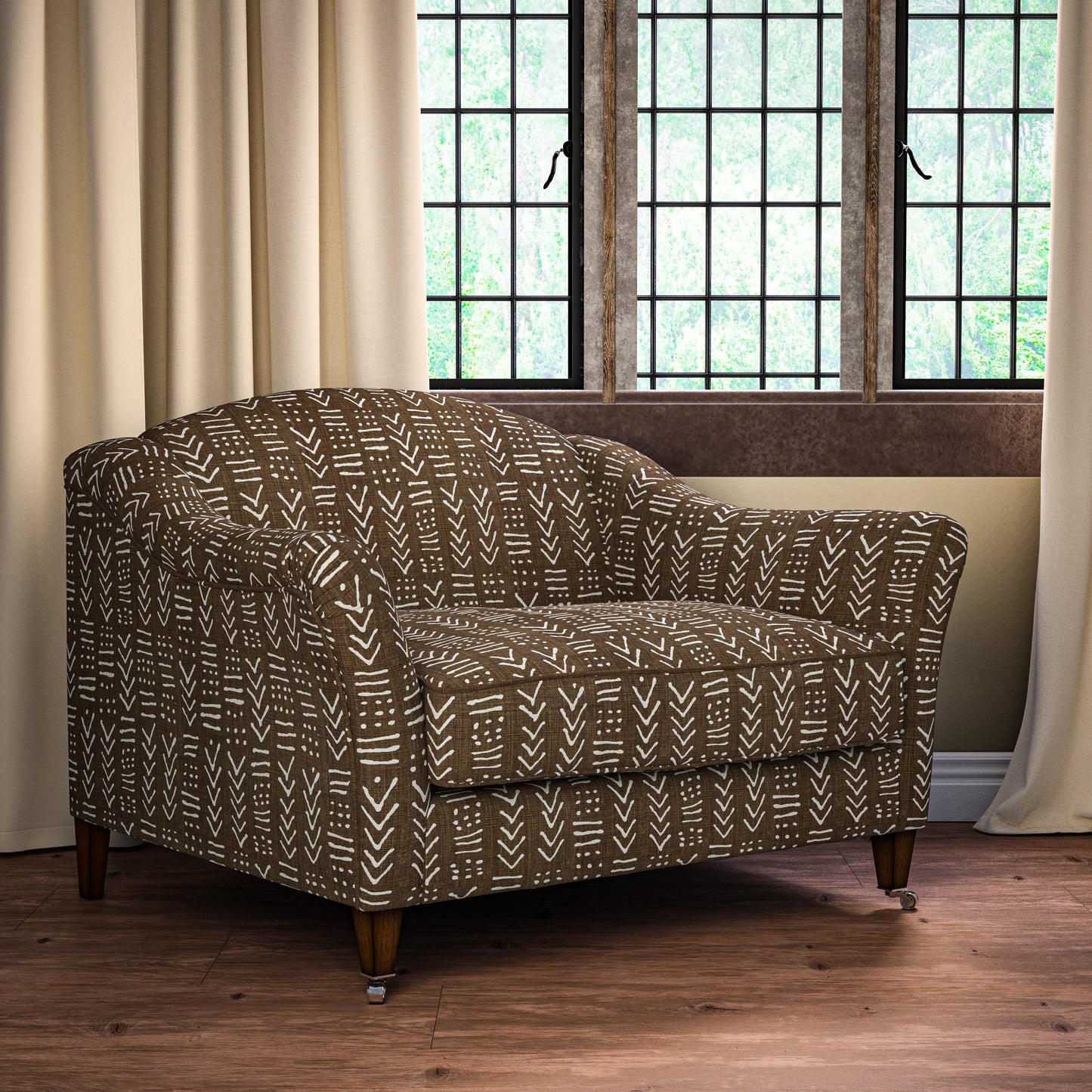Luma Brown Fabric