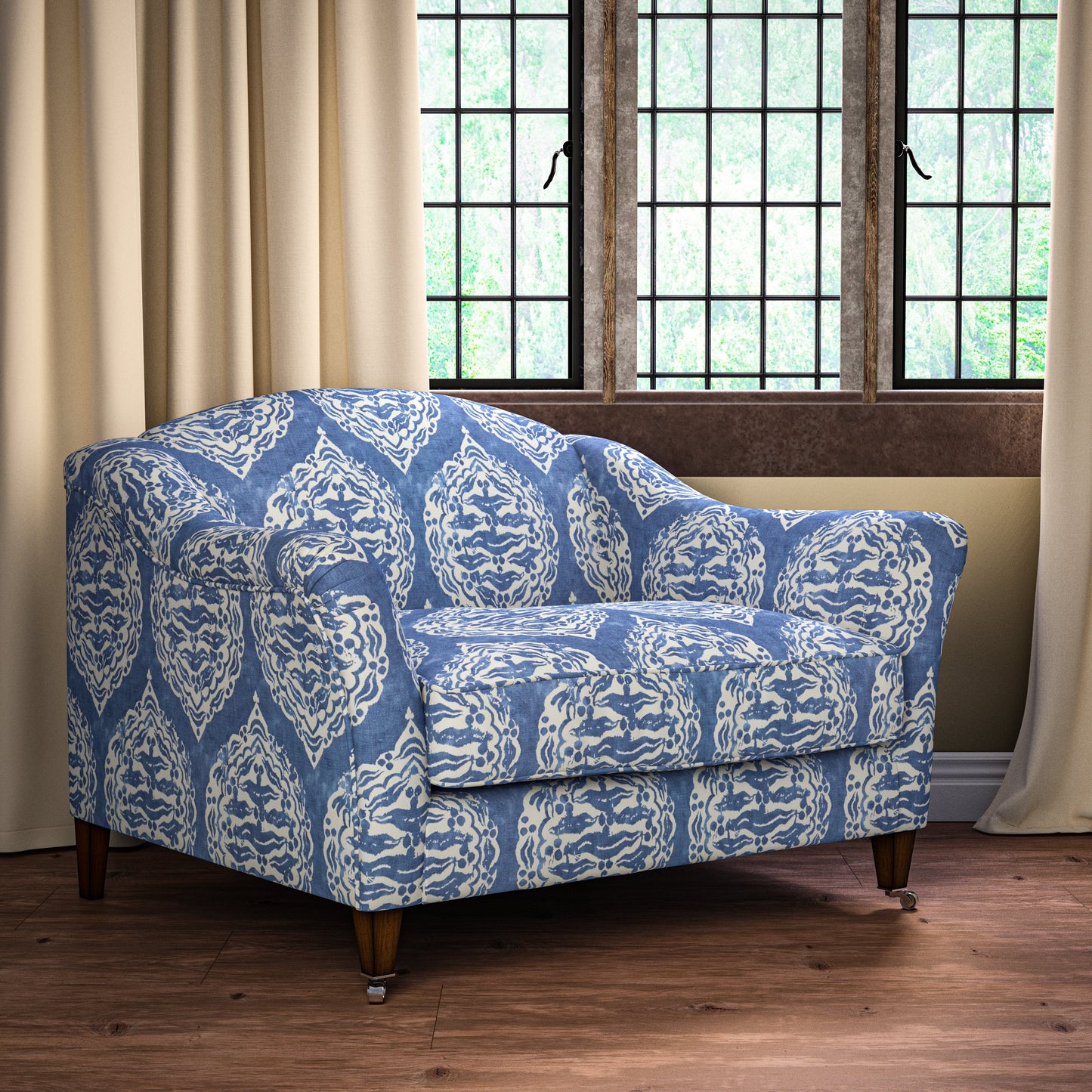 Mander Light Blue Fabric