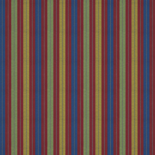 Multicolour Rustic Stripe Fabric