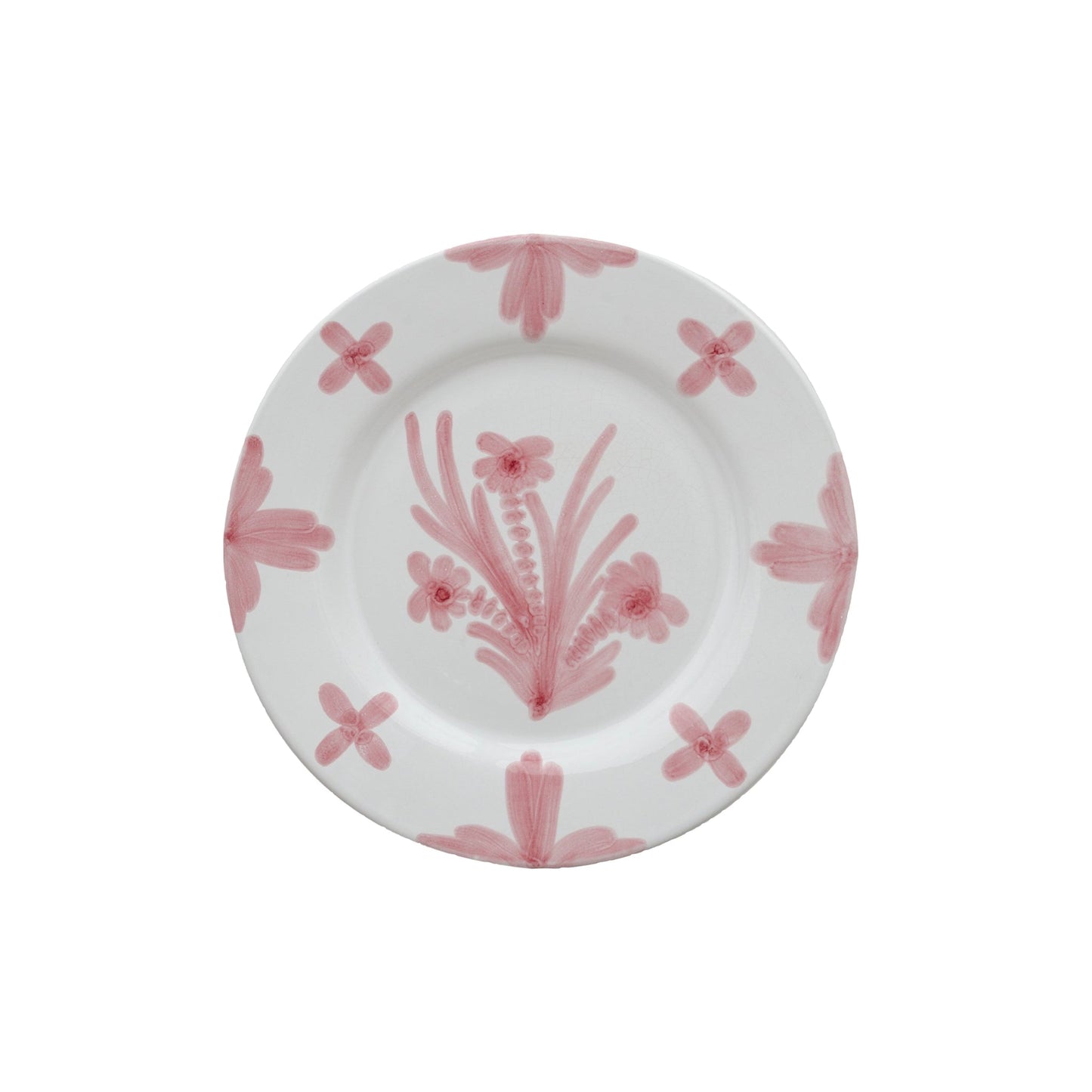 Pink Summer Flower Ceramic Large Plate