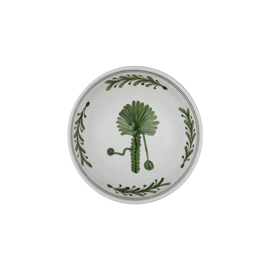 Green Palm Tree Ceramic Pudding Bowl