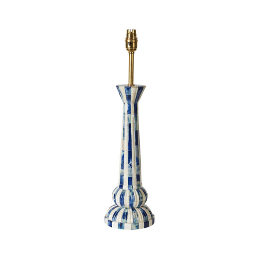 Blue Stripe Shree Baba Lamp Base