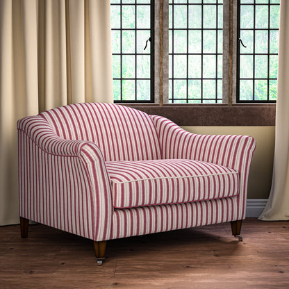 Sketched Stripe Pink Fabric