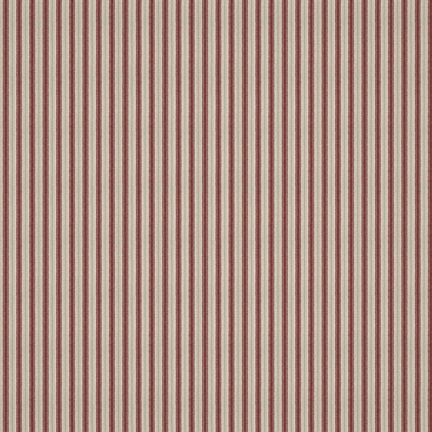 Sketched Stripe Red/Pale Green Fabric
