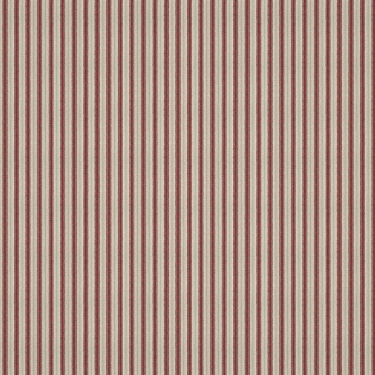Sketched Stripe Red/Pale Green Fabric