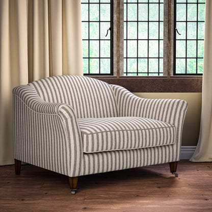 Ticking Stripe Nutmeg Fabric