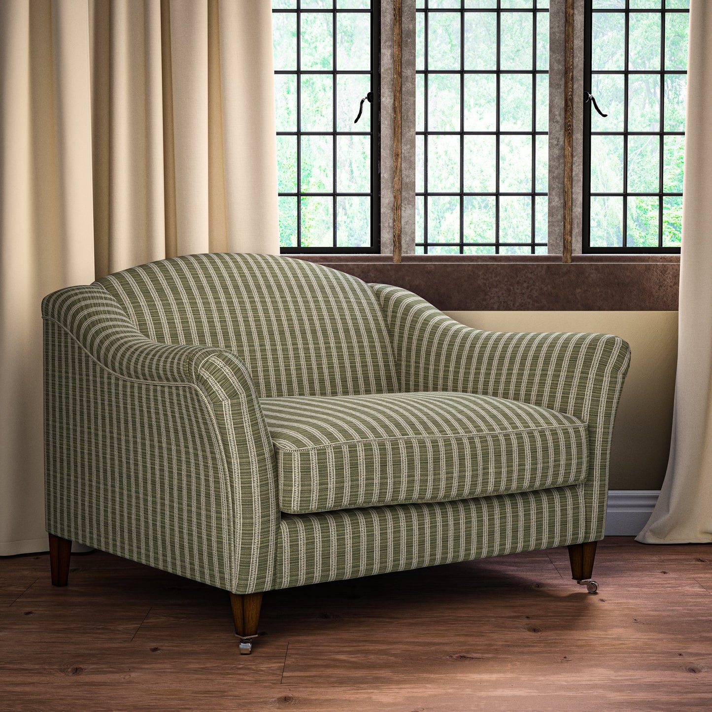 Ticking Stripe Field Fabric