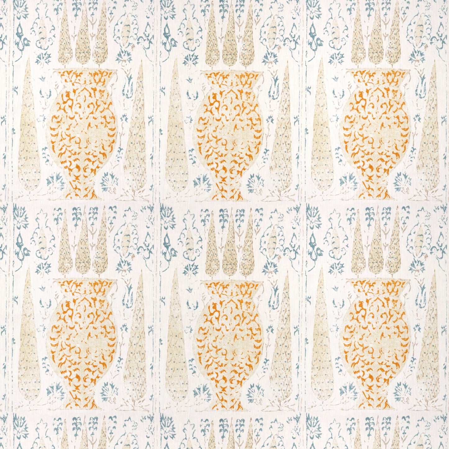 Vasari Blue/Orange Fabric