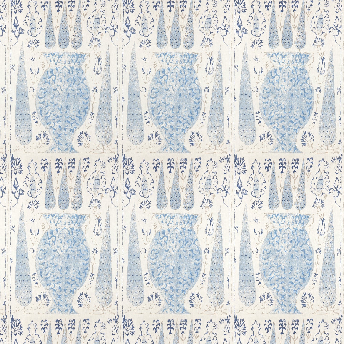 Vasari China Blue Fabric