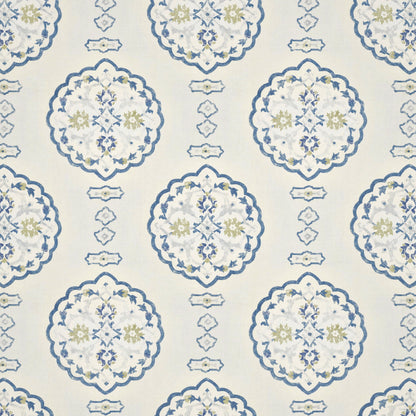 Waverton Blue Fabric