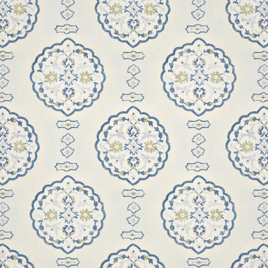 Waverton Blue Fabric