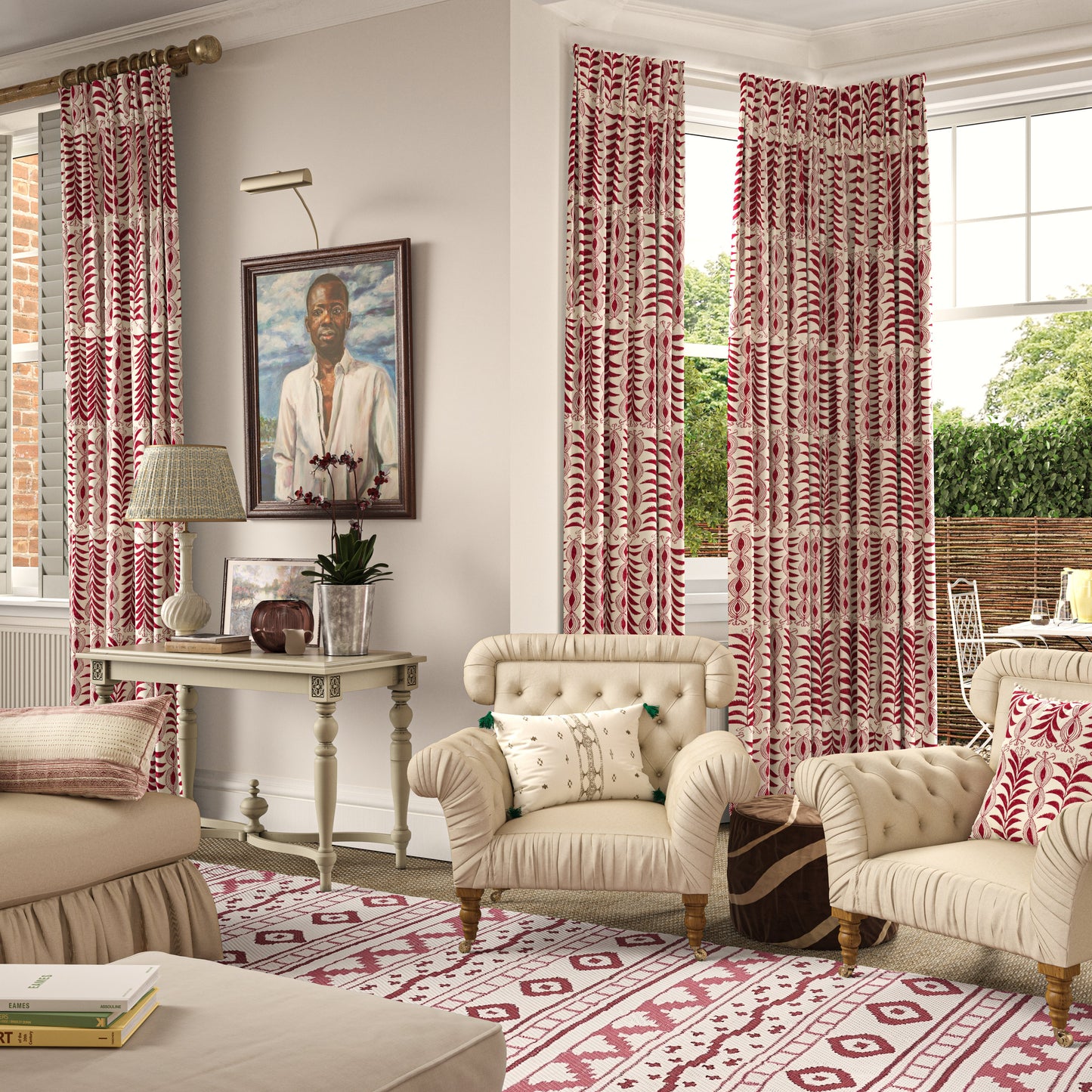 Zanzibar Raspberry Fabric