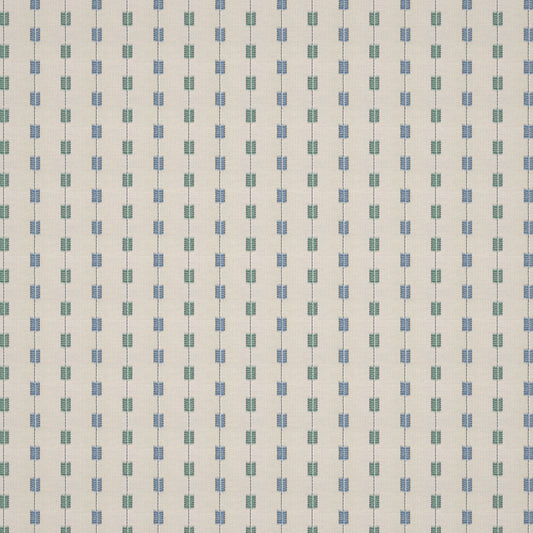 Zig Zag Stripe Azure/Kingfisher Fabric