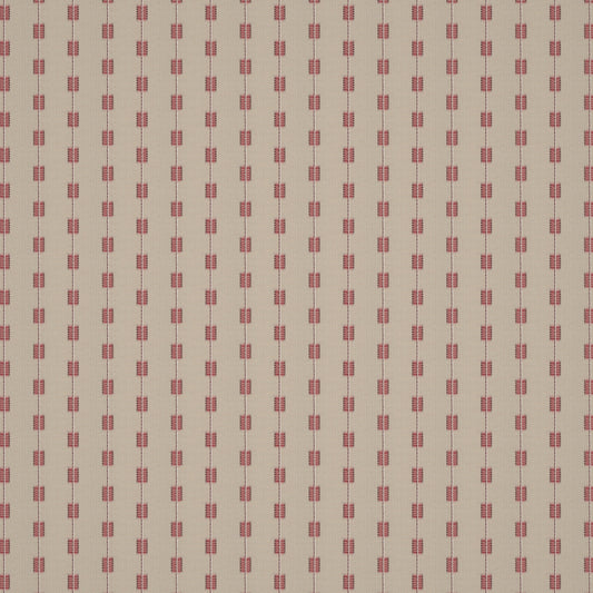 Zig Zag Stripe Red Fabric