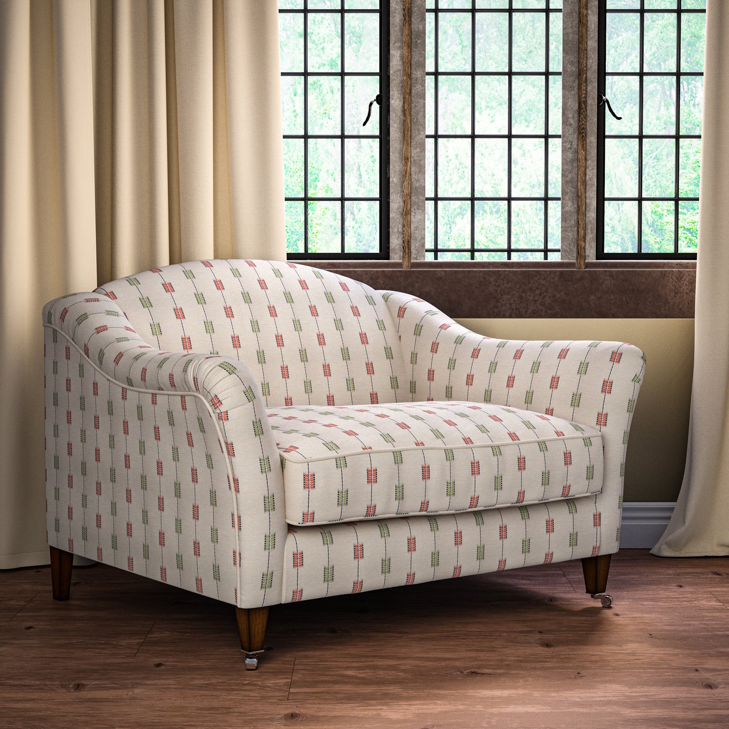 Zig Zag Henna/Muscat Fabric